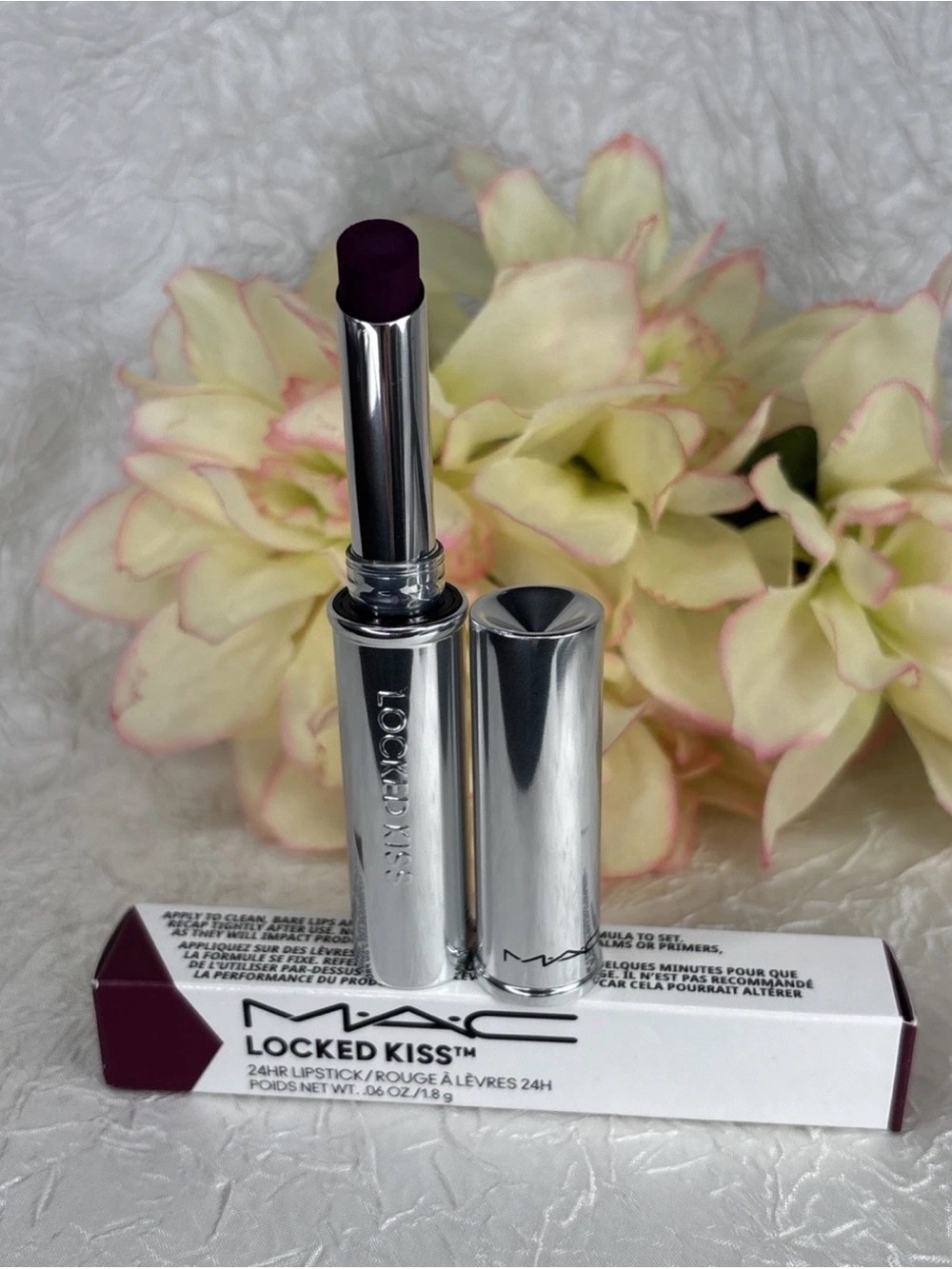 MAC Locked Kiss 56 Rein Lipstick 24 Hours Full Size .06 oz/1.8 G New In Box